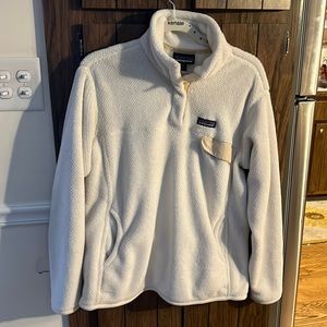 Ladies Patagonia Snap-T Fleece Pullover Cream XL